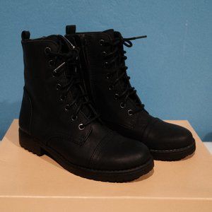 New Combat Boots Women Size 6 Black